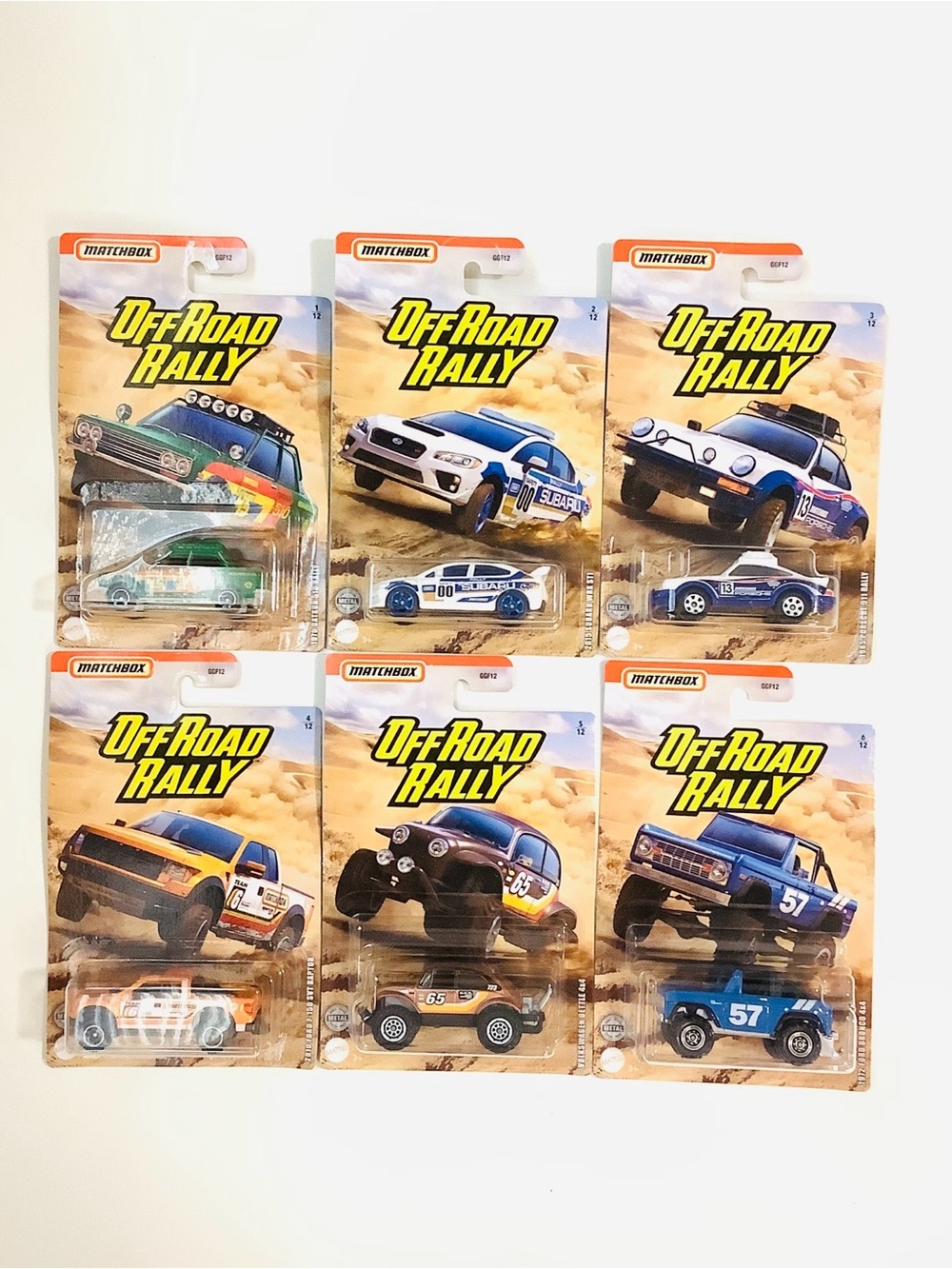 Matchbox 2020 Off-Road Rally Complete Set Die-Cast Metal Cars  (6-Pack) BNIP